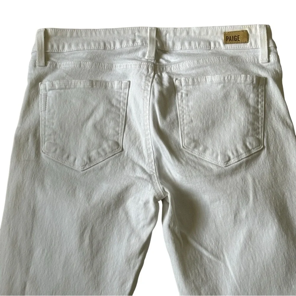 EUC PAIGE Verdugo Ankle Skinny Style DNM656 Optic White Size 6 - Picture 9 of 14